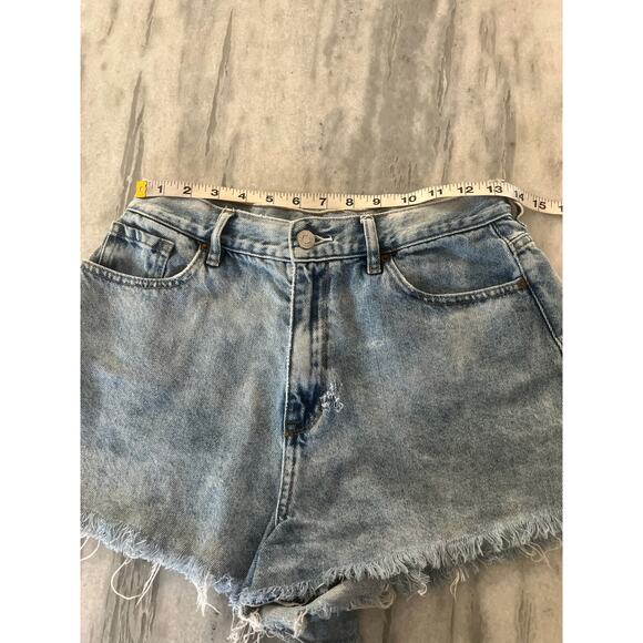 PacSun Flutter Denim Shorts High Rise Woman Size 28 Cut offs Festival Hot Pants - Picture 10 of 13